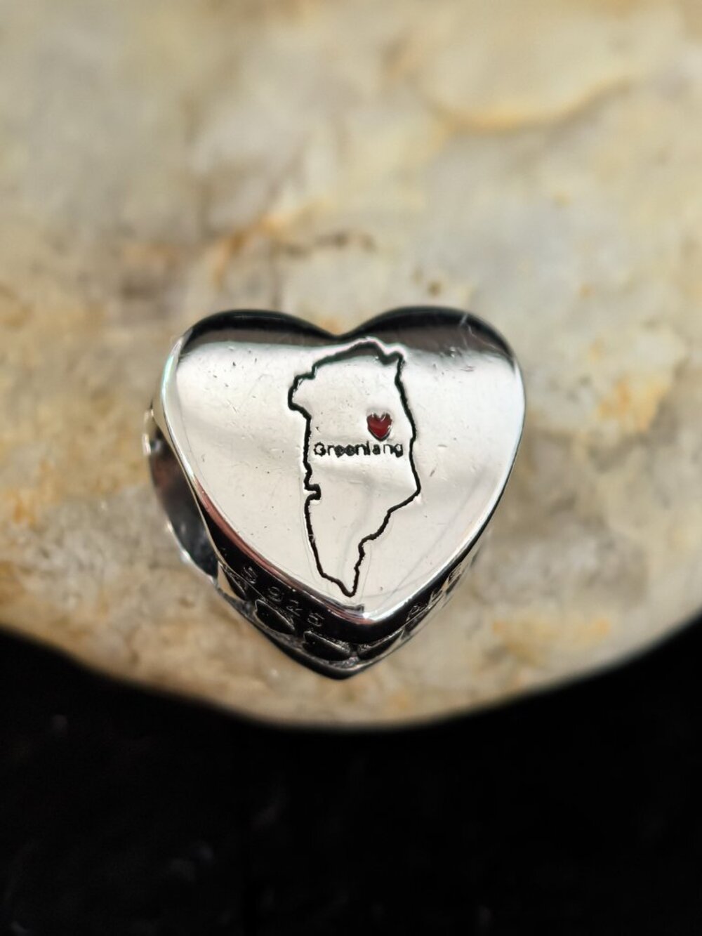 Pandora Greenland Exclusive Travel Heart Charm, S925 Silver Jewelry (Women's)